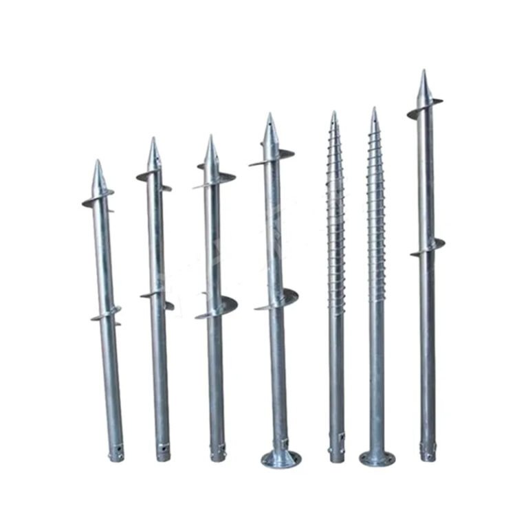 Hot Dip Galvanized Solar Energy System Ground Screw Anchors Ground Screw Pile Helical Pile (2)