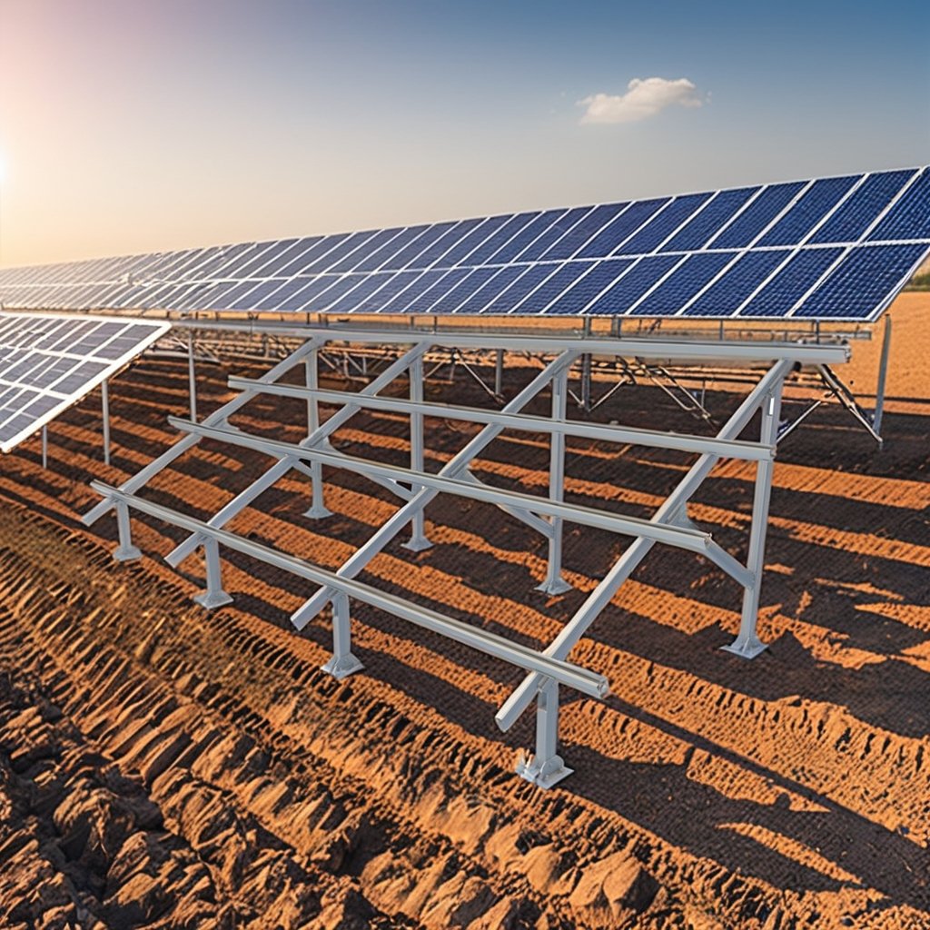 Solar Panel Aluminum Ground Solar Mounting Structure 2 1