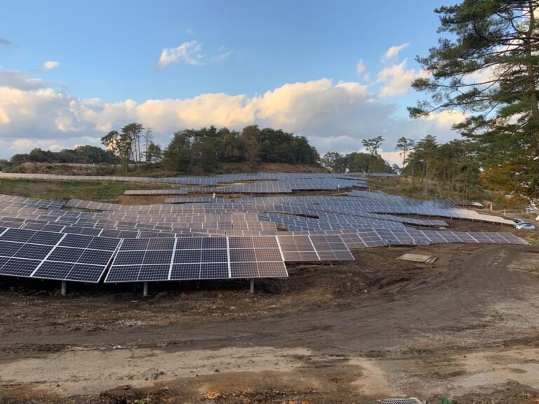 C Steel Ground Mount with Concrete Foundation